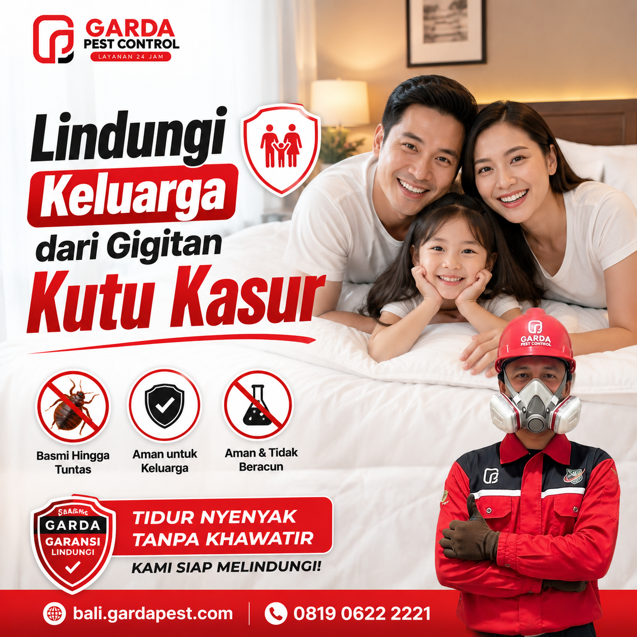 Jasa Pembasmi Kutu Kasur Bali Tedekat: Solusi Tuntas dari Garda Pest Control