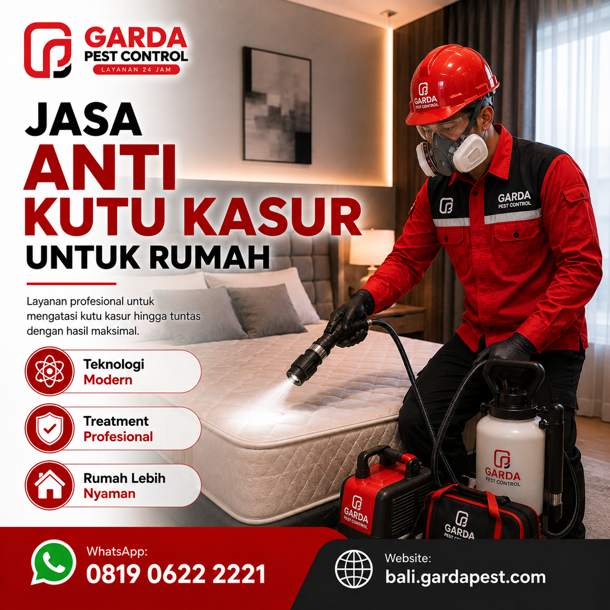 Jasa Pembasmi Kutu Kasur Denpasar Bali Terpercaya untuk Rumah dan Penginapan