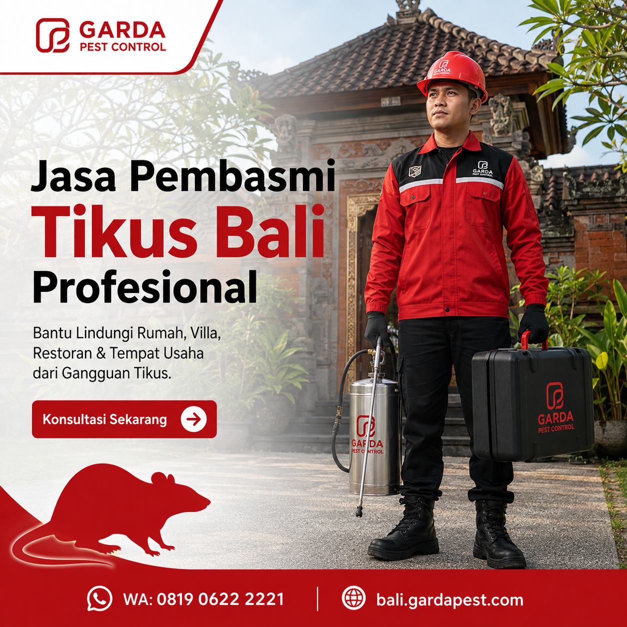 Jasa Pembasmi Tikus Bali Terpercaya untuk Rumah, Vila, dan Restoran